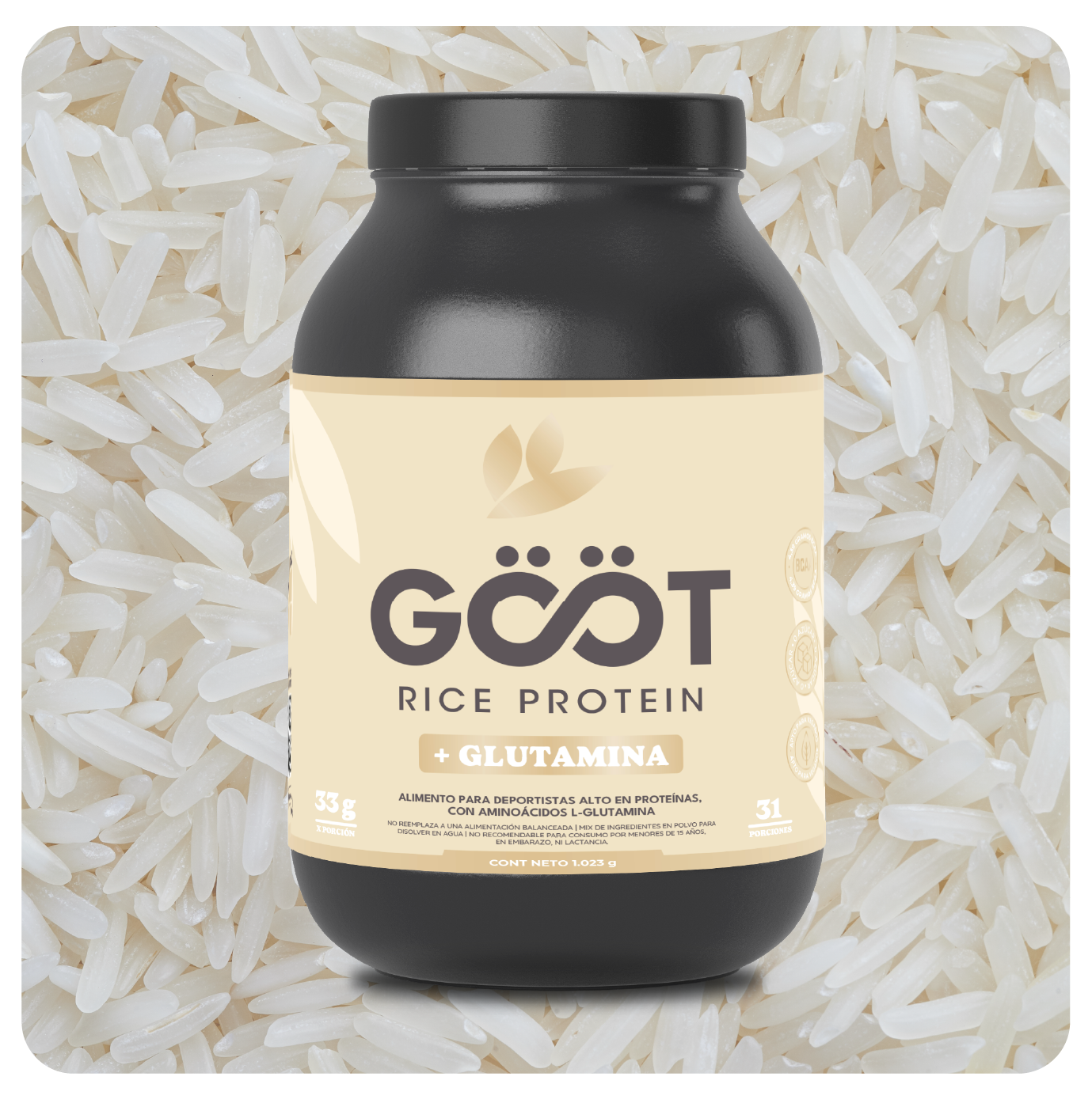 Rice Protein + Glutamina