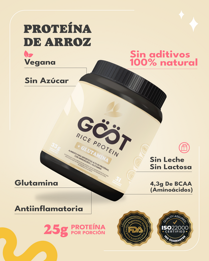 Rice Protein + Glutamina