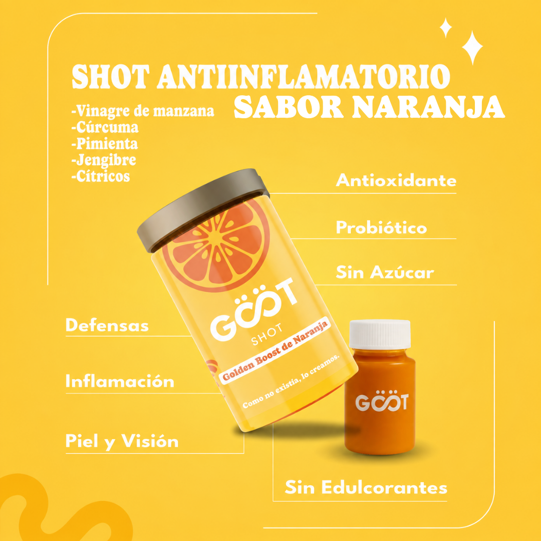 Shot Golden Boost Sabor Naranja